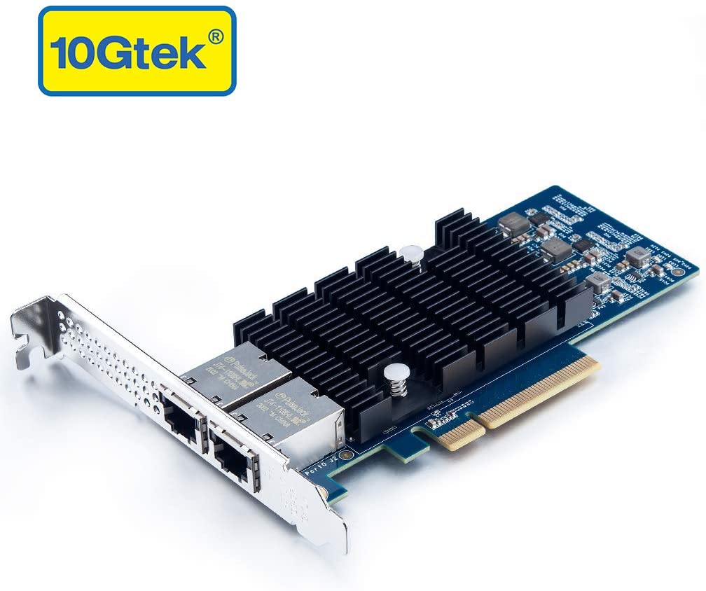 10Gtek 10Gb PCI-E Network Card with Dual Copper Port