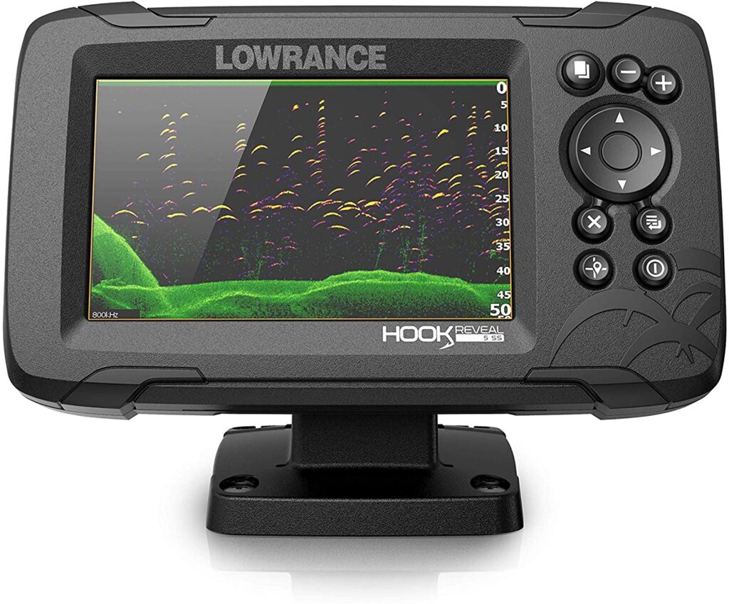 Lowrance HOOK Fish Finder with SplitShot Transducer, Preloaded C-MAP US Inland Mapping