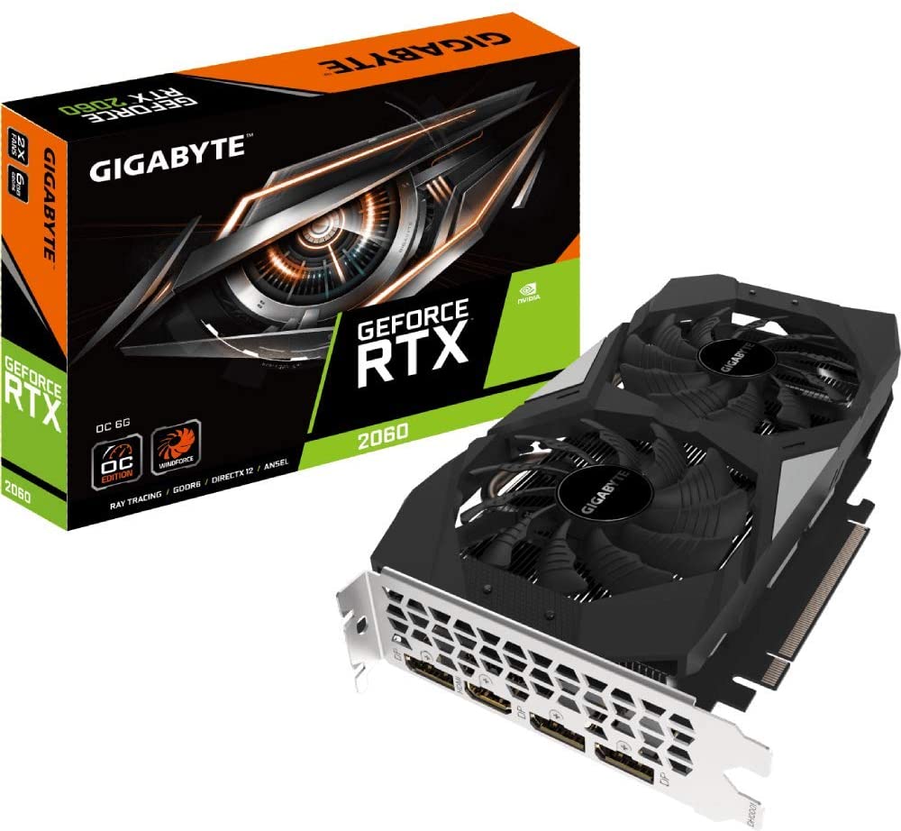 GIGABYTE GeForce RTX 2060 6GB GDDR6 Graphics Card