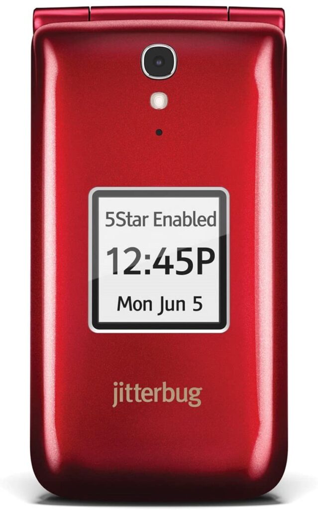 Jitterbug Flip Cell Phone - Red