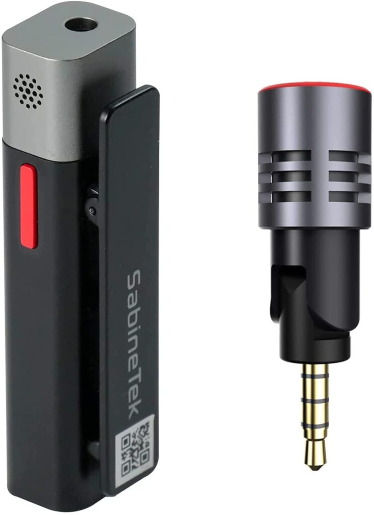 SabineTek Smartmike+ Wireless Clip-on Lavalier Microphone