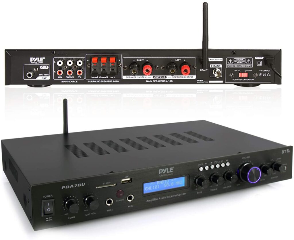 Pyle - 5 Channel Rack Mount Bluetooth Receiver