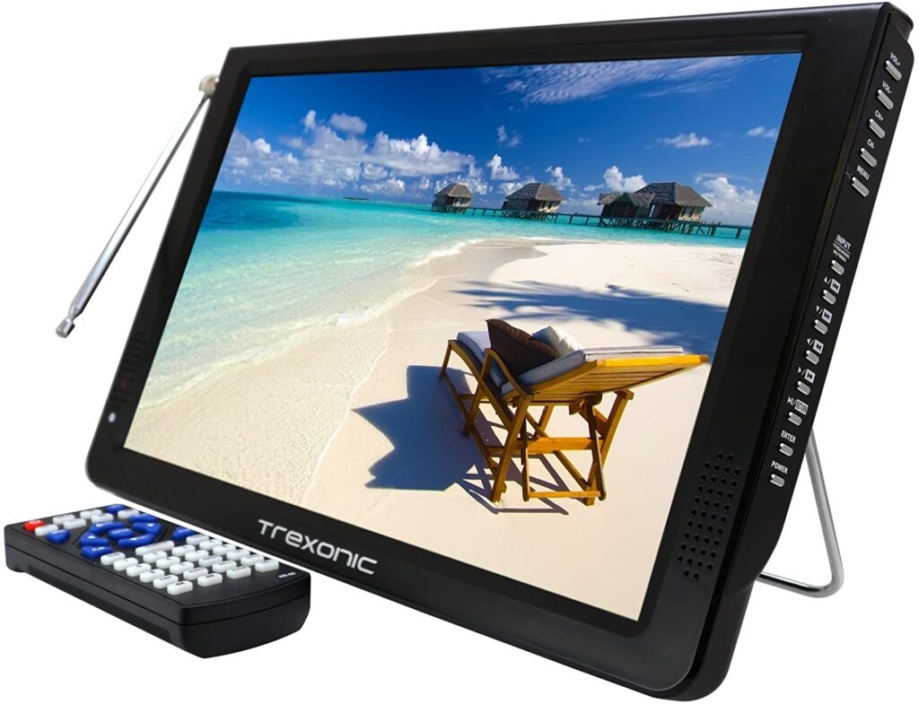 Trexonic Battery Powered 12" LED TV