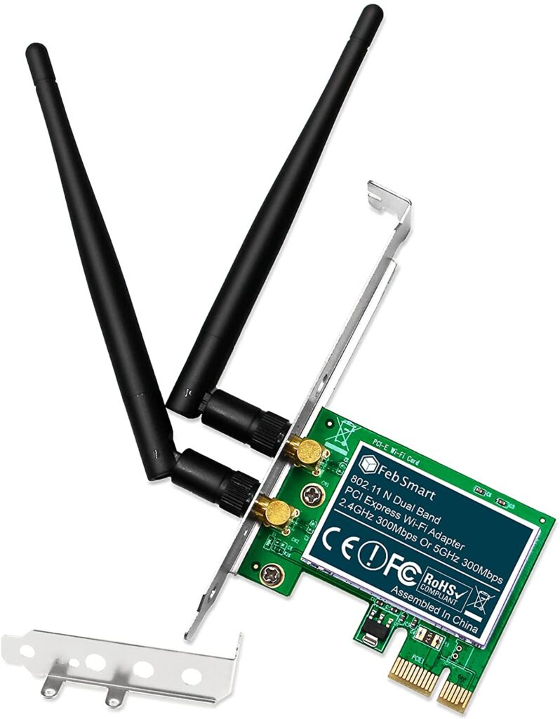 FebSmart Dual Band N600 PCI Express Wi-Fi Adapter