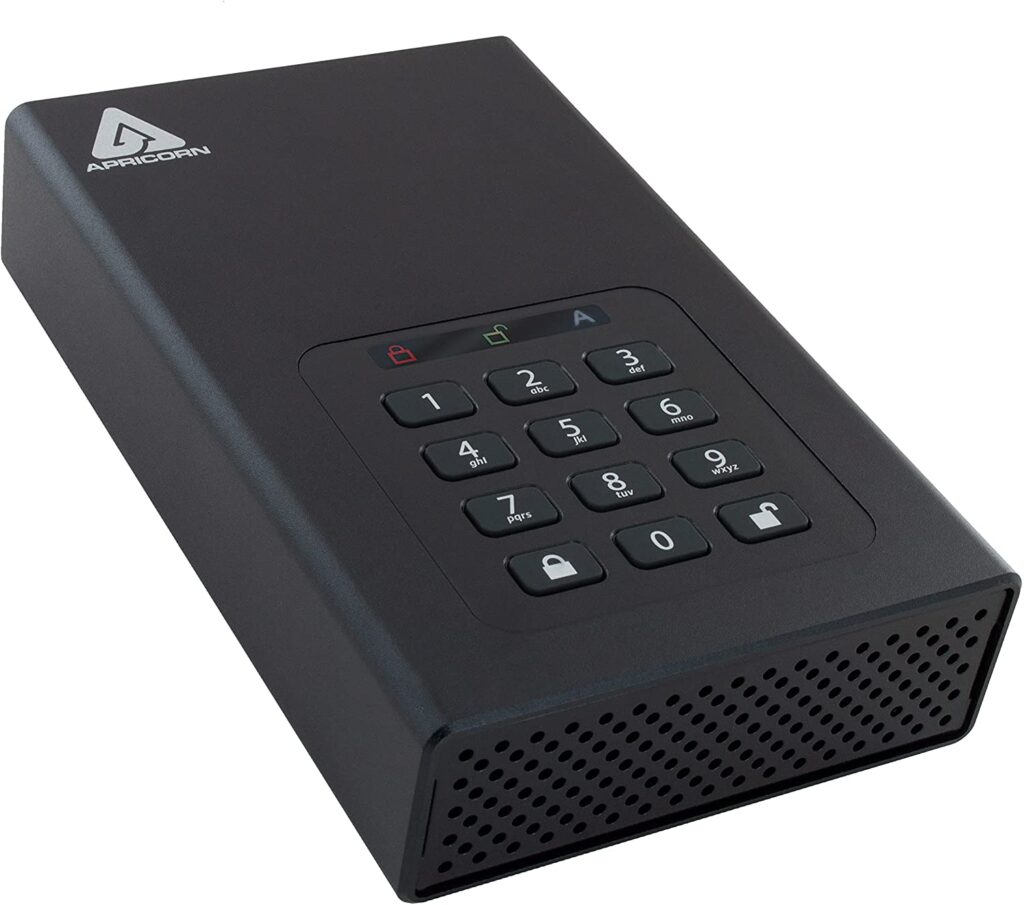 Apricorn 10TB Aegis Padlock Encrypted Hard Drive