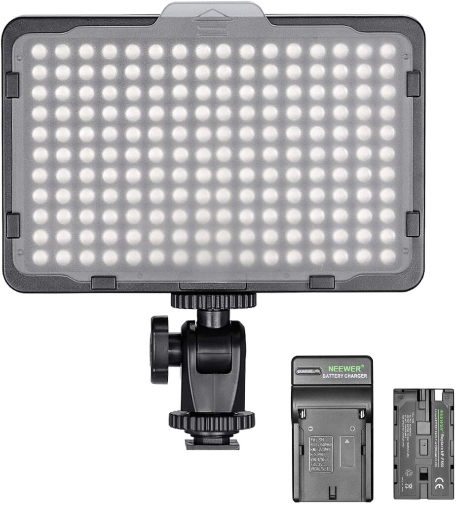 Neewer Dimmable 176 LED On Camera Video Light