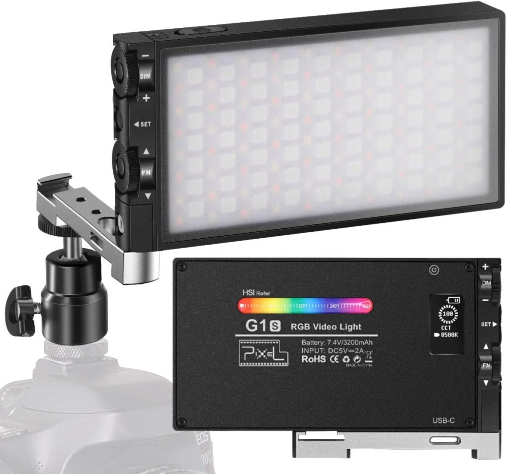 Pixel G1s RGB Video Light