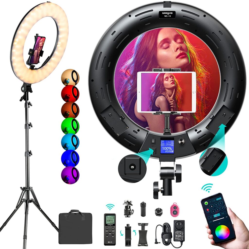 Weeylite 18-inch RGB Ring Light Kit