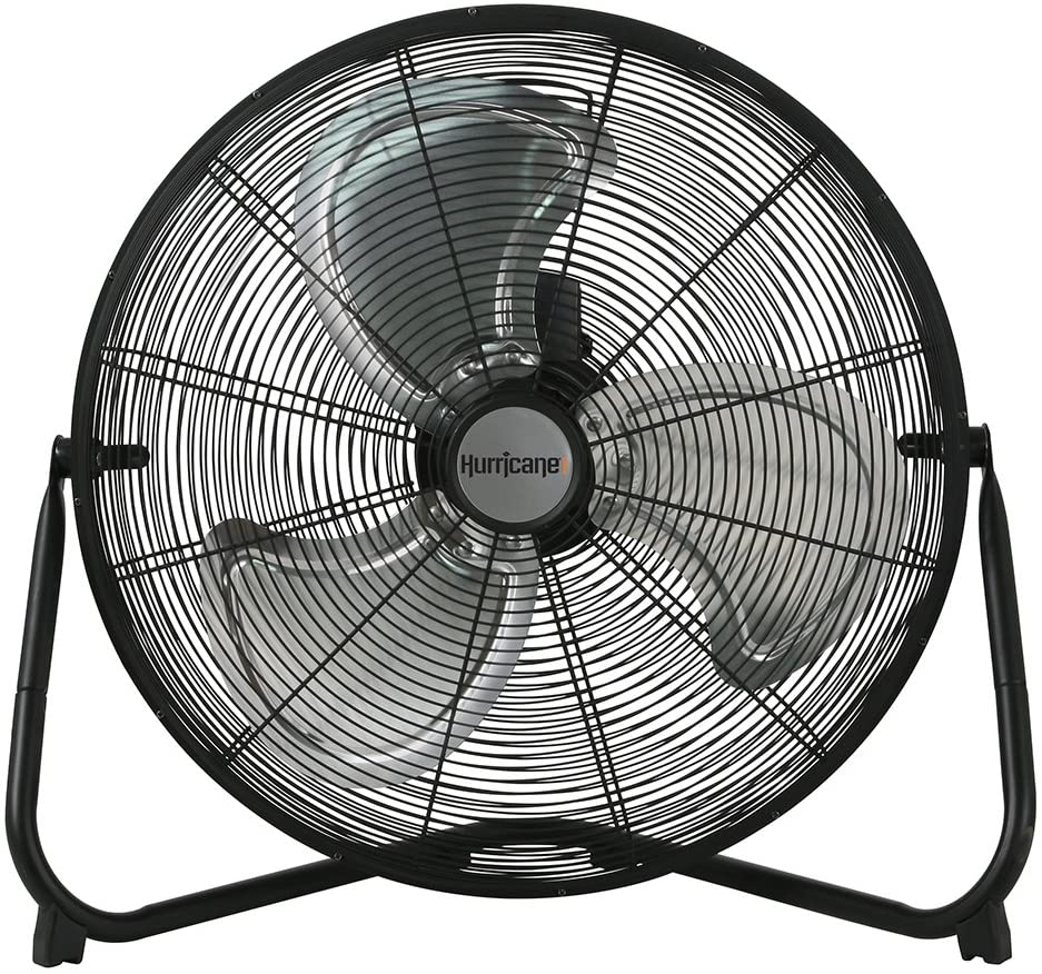 Hurricane 20 Inch Floor Fan for Industrial, Commercial, Residential, and Greenhouse Use