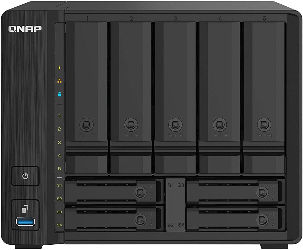 QNAP 9 Bay High-Speed NAS with Two 10GbE and 2.5GbE Ports