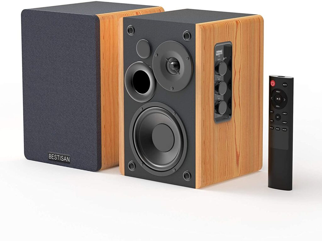 BESTISAN SR01 Bluetooth Bookshelf Speakers