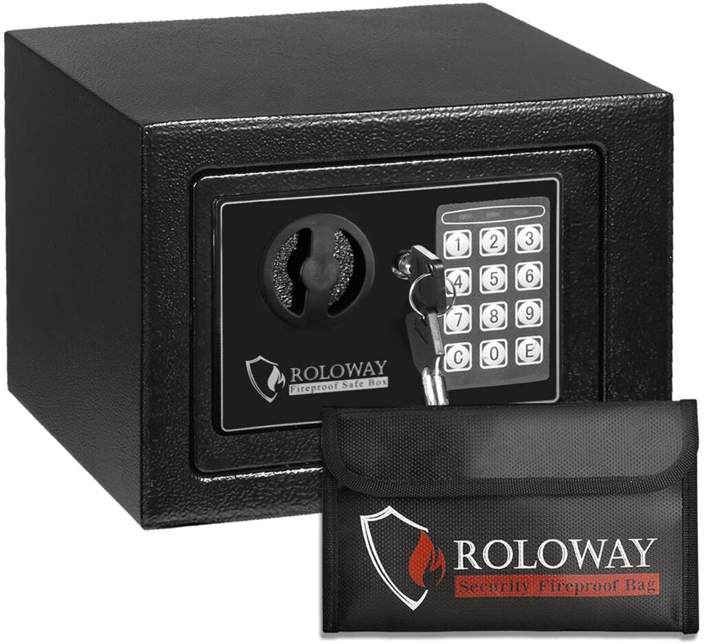 ROLOWAY Steel Money Cabinet Safe for Home