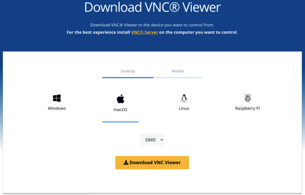 VNC installation package