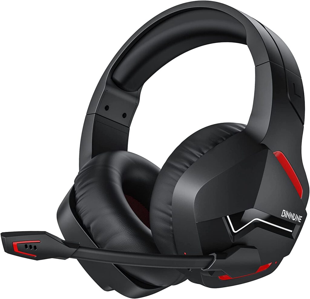 BINNUNE 2.4GHz Wireless Gaming Headset with Mic