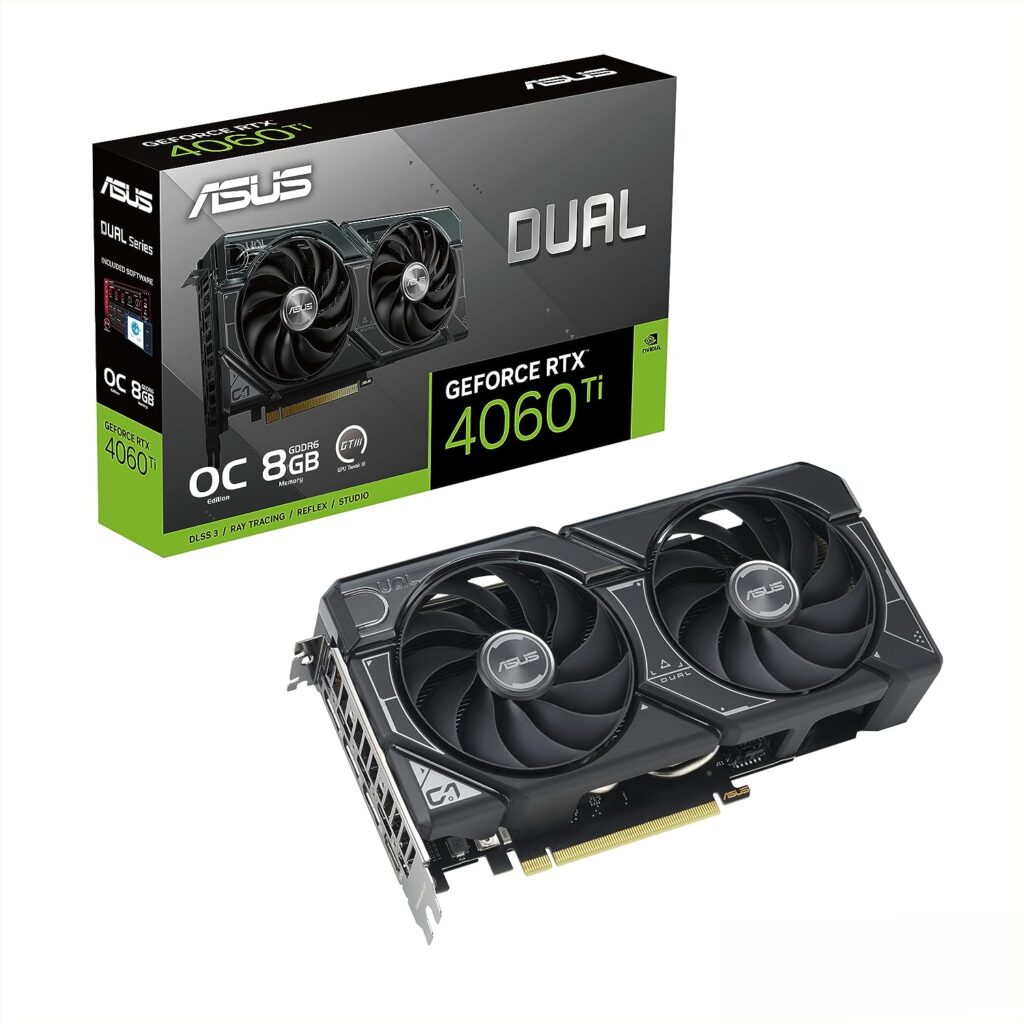 ASUS Dual GeForce RTX 4060 Ti 8GB GDDR6 Graphics Card